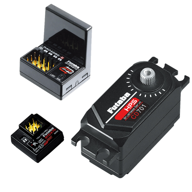 フタバ RSGセット レシーバーR404SBS-E+サーボCD701＋ジャイロGYD470