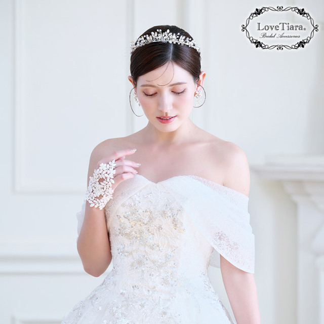 トウィッグリーフティアラ 通信販売ブライダルウェディング通販 髪飾り