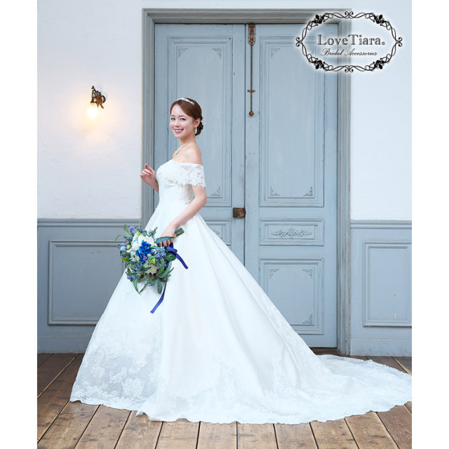 ボタニカルパールティアラ 通信販売ブライダルウェディング通販 髪飾り