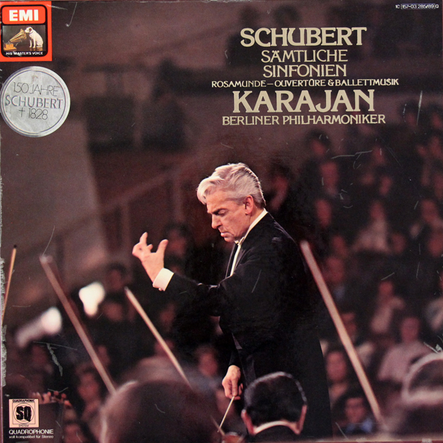 LP レコード カラヤンのシューベルト/交響曲全集 独EMI 3720