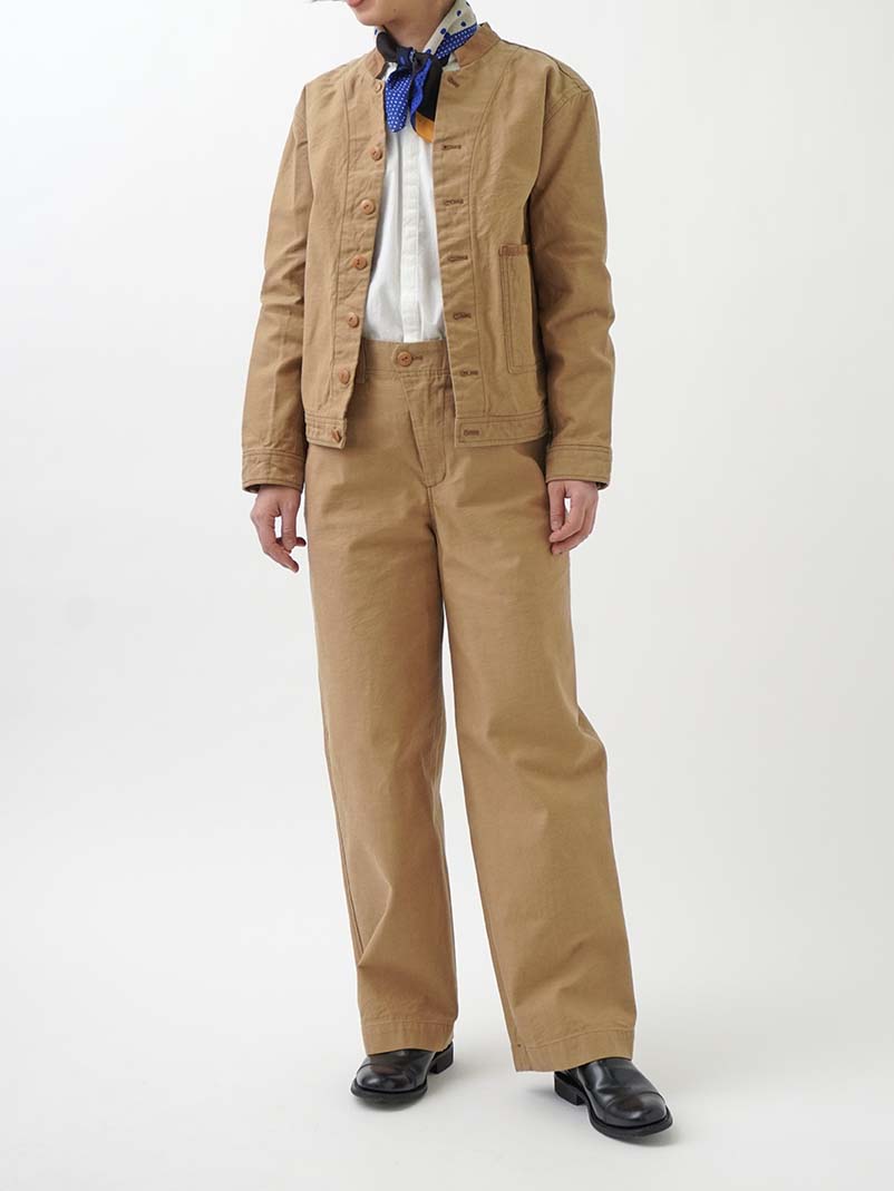 ラフィバックチノストレートパンツ