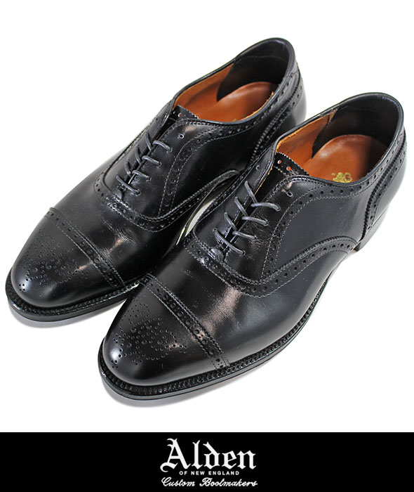 Alden オールデン 909 MEDALLION TIP BAL BLKを通販【paper 福岡】