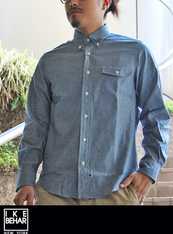 IKE BEHAR アイクベーハー シャンブレーB.D シャツを通販【paper 福岡】