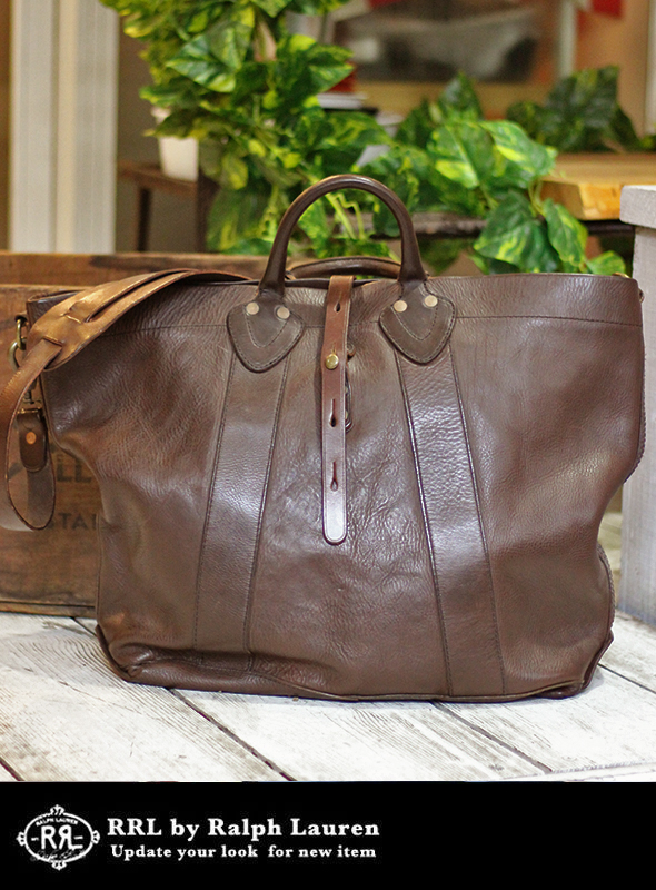 RRL ダブルアールエル LEATHER TOTE BAG D.BROWNを通販【paper 福岡】