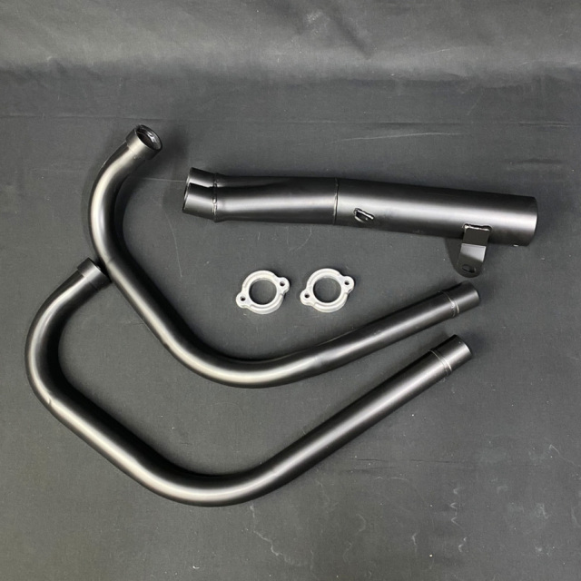 TOP MODA】 GS400 塾長管 ブラック 旧車 マフラー