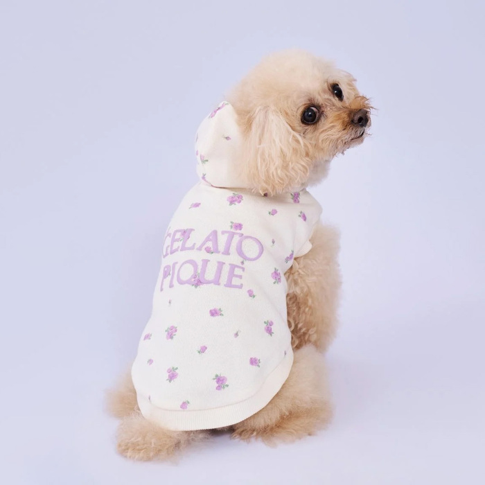 gelato pique フラワー柄裏毛フーディー Pets-first ONLINESTORE