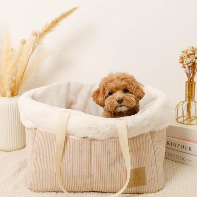 moncheri ペットカートコーデュロイファーバッグ Pets-first ONLINESTORE