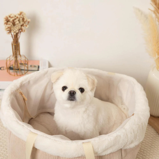 moncheri ペットカートコーデュロイファーバッグ Pets-first ONLINESTORE