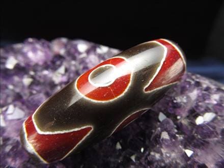 黒鳶赤紋 龍眼天珠 風化 ラス1 ◇流通量が少ない激レア品！◇黒鳶赤紋