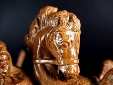 ◇三国志の英雄「関羽」×香木の王「沈香」◇極上！繊細彫刻◇風水や