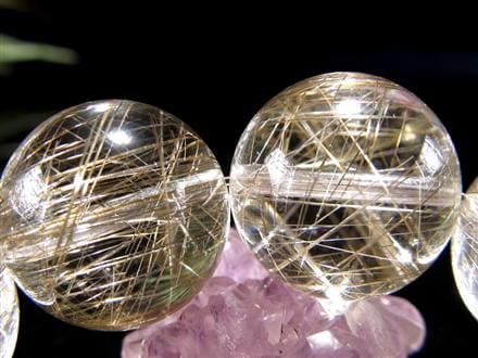 至高の銀針】☆超透明水晶に鋭く走る銀の閃光☆ビジネスのお守りに☆1