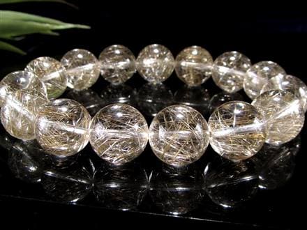 至高の銀針】☆超透明水晶に鋭く走る銀の閃光☆ビジネスのお守りに☆1