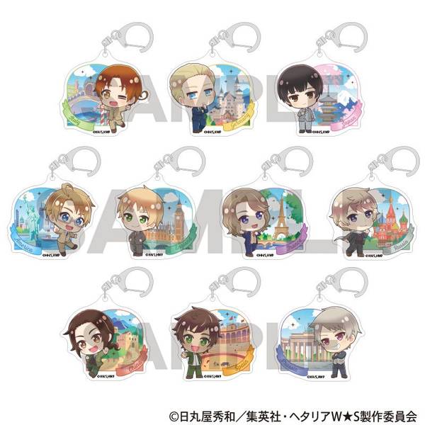 ヘタリア World☆Stars トレーディングアクリルキーホルダー ちまにわ