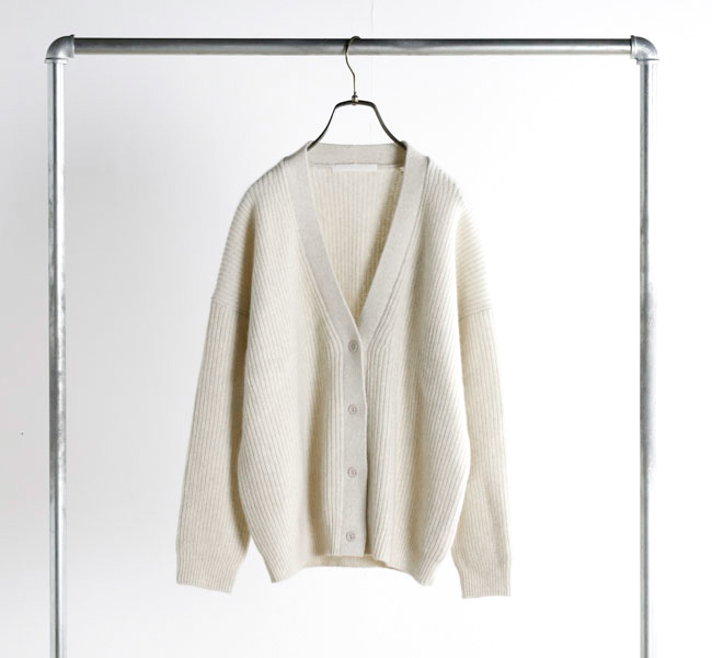 evam eva エヴァムエヴァ E253K200 ウール フォックス カーディガン