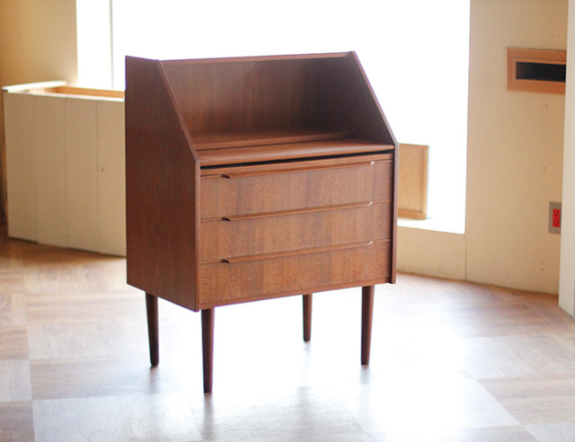 デンマーク ヴィンテージ ライティングビューロー H995 W740 北欧家具