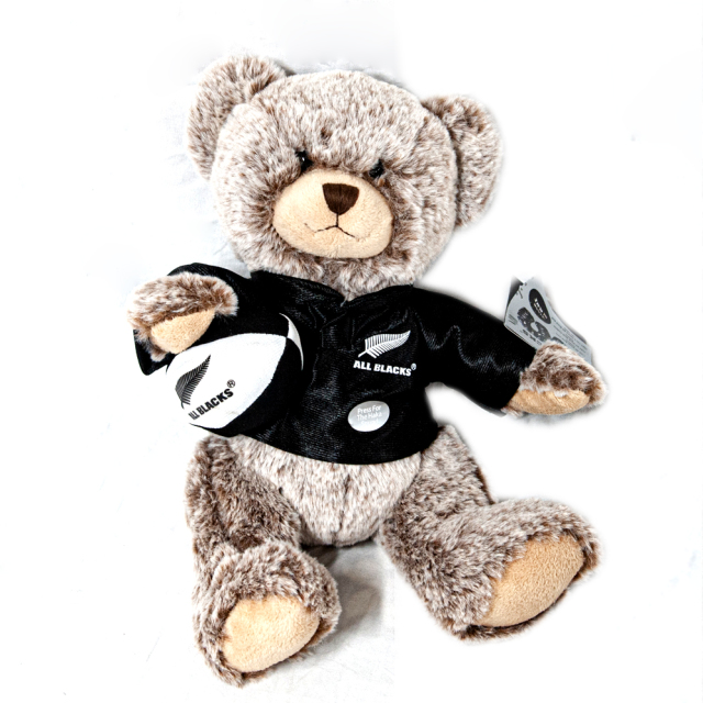 オールブラックス HAKA クラシックマスコット人形 クマ シルバー