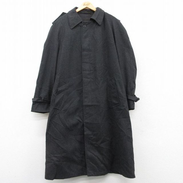 古着通販 L☆古着 長袖 ウール コート メンズ 90年代 90s ラグラン