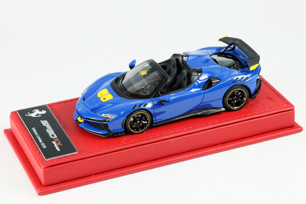 BBR Deluxe C286ADL 1/43 Ferrari SF90XX Spider Azzurro Dino (Red