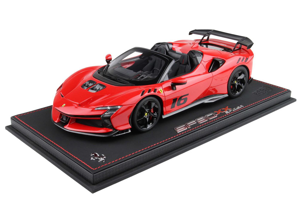 BBR P18238B16 1/18 Ferrari SF90XX Spider N.16 Rosso Corsa Limited