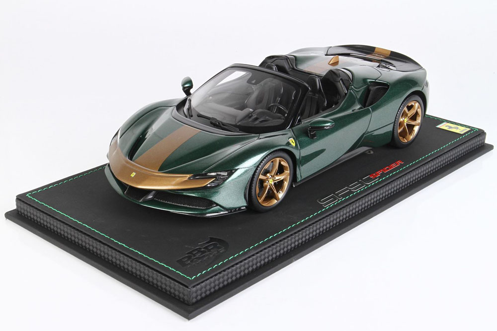 BBR P18198GV 1/18 Ferrari SF90 Spider Pack Fiorano Verde Zeltweg