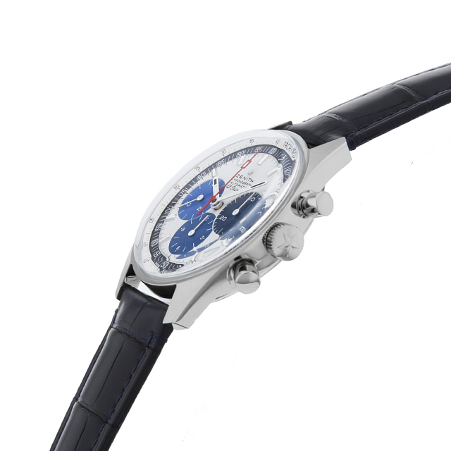 03.Z386.400/60.C843 シルバー ZENITH（ゼニス）クロノマスター