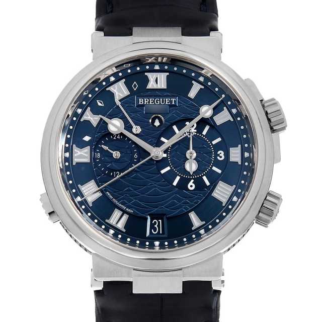 5547BB/Y2/9ZU ブルー Breguet（ブレゲ）マリーン アラーム