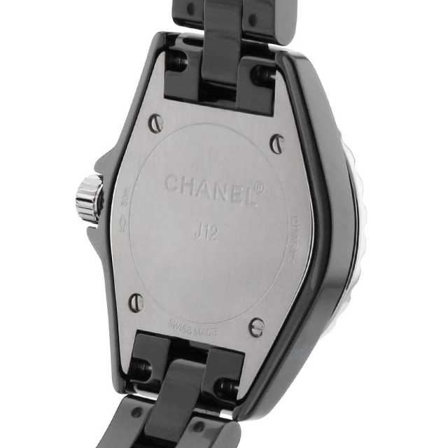 H2569 ブラック CHANEL（シャネル）J12 黒セラミック 8Pダイヤ 中古