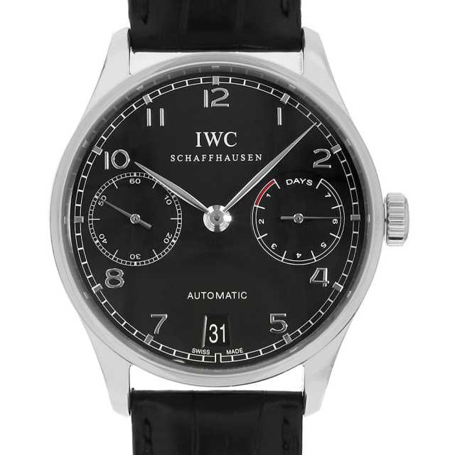 IW500109 ブラック IWC ポルトギーゼ オートマティック 7DAYS 中古