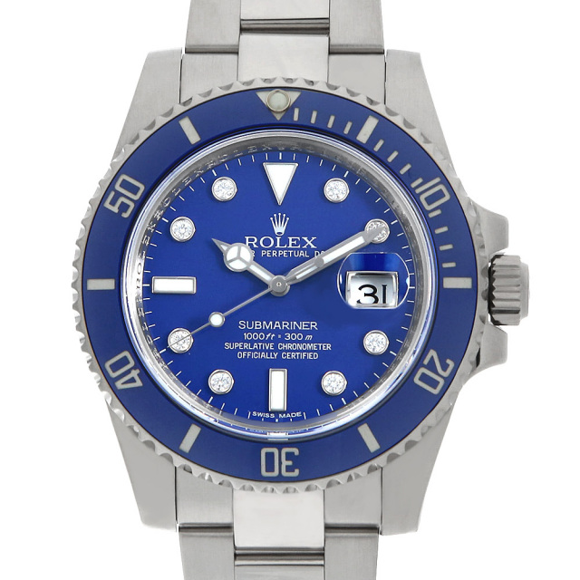 116619GLB ブルー ROLEX（ロレックス）サブマリーナ デイト 8Pダイヤ