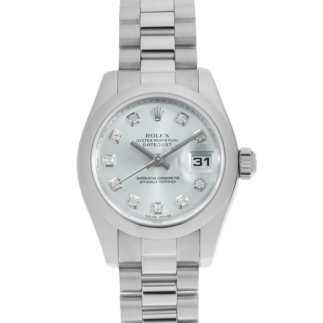 179166G アイスブルー ROLEX（ロレックス）デイトジャスト 10Pダイヤ