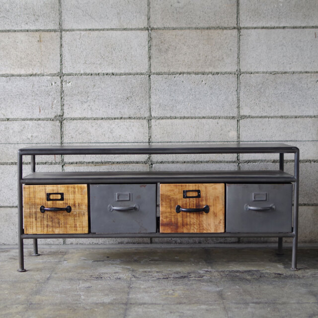 IRON WOODEN TV BOARD