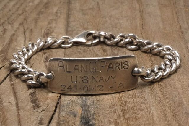 ID ブレスレット メキシカン ジュエリー ヴィンテージ シルバー 925 (B158)