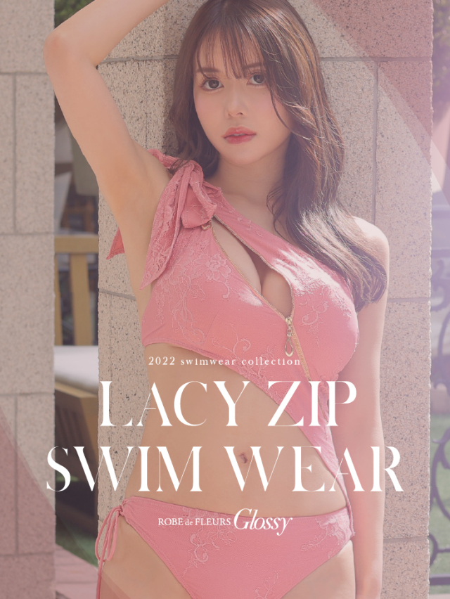 Lacy zip swim wear(GL2360)