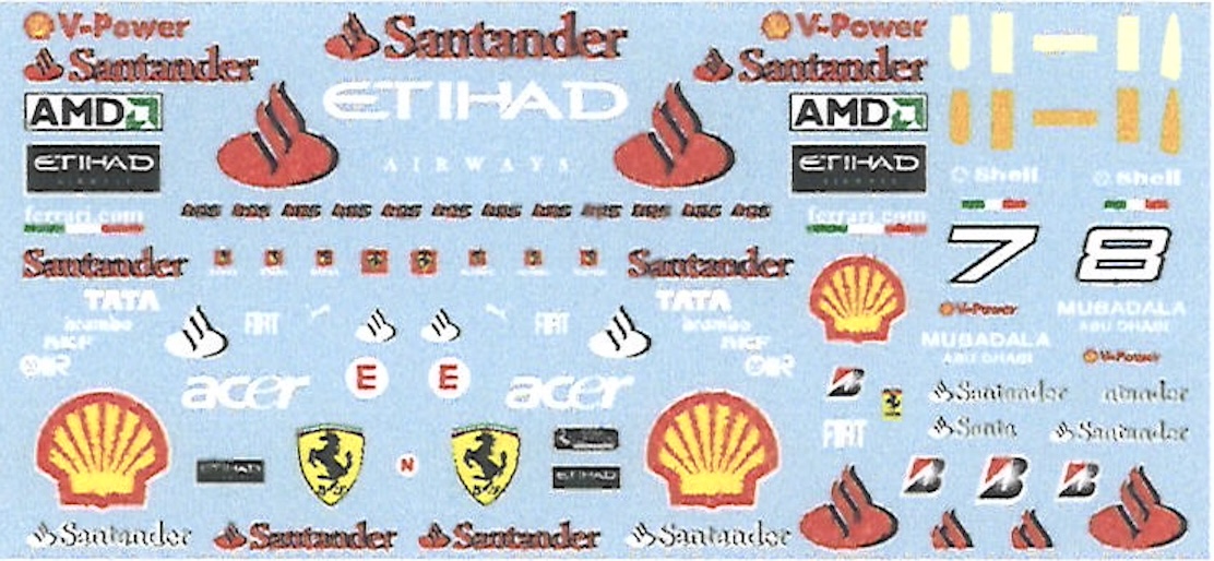 ミュージアムコレクション 1/20 フェラーリ F10 追加オプション