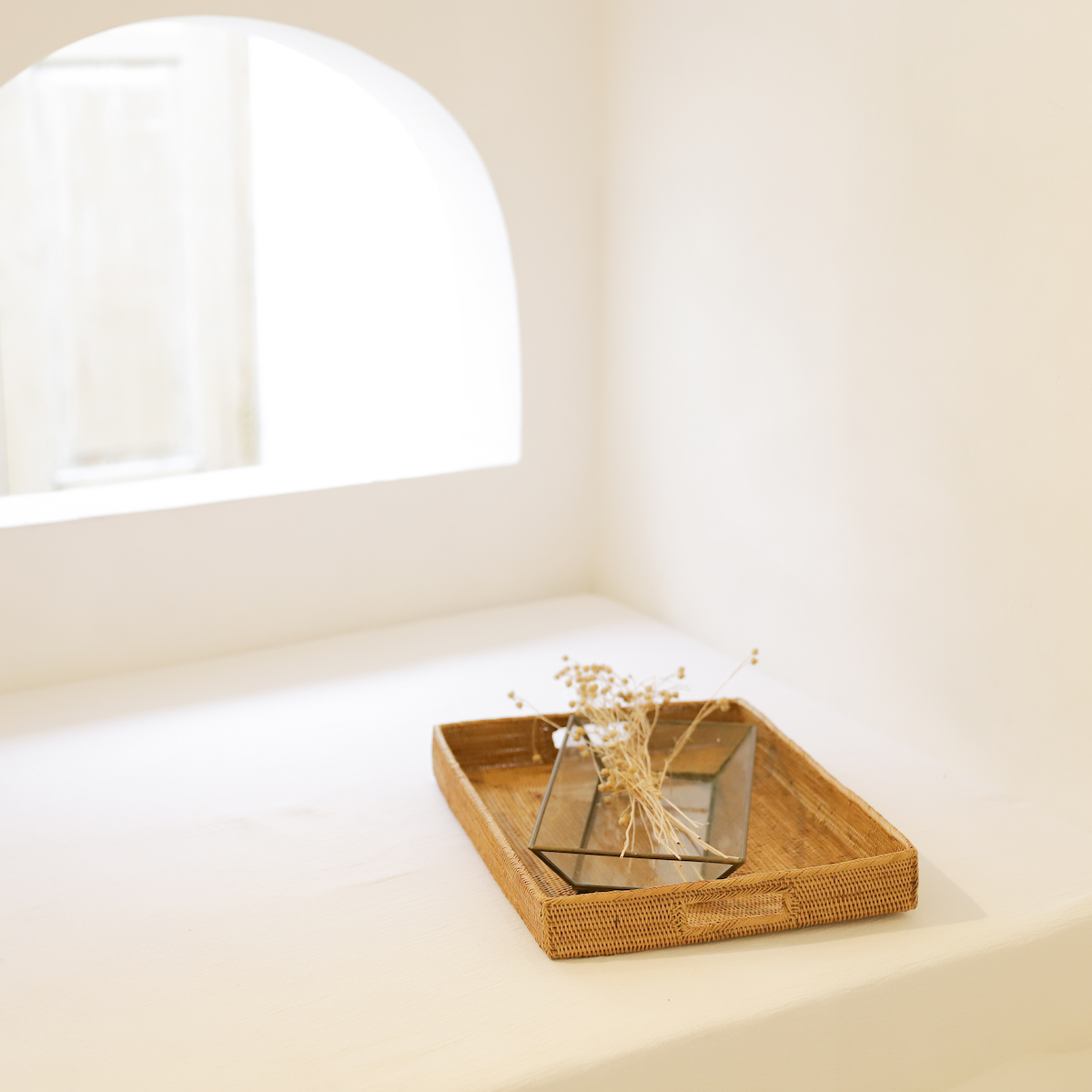 収納箱四角（蓋にも使える）超浅型M (BOX447) Rosily(ロージリー) バリ