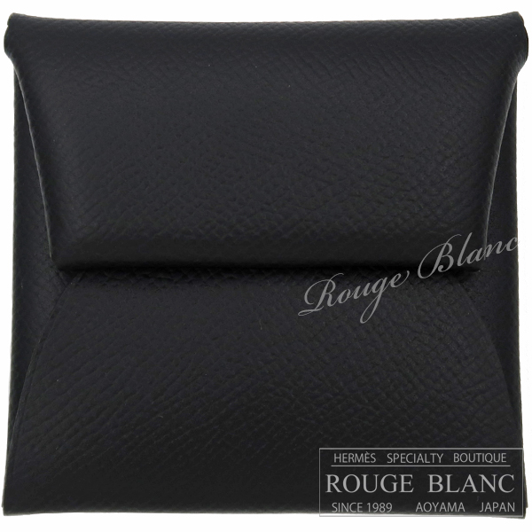 エルメス バスティア コインケース 黒 ブラック エプソン 【新品