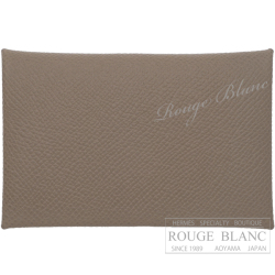 エルメス カルヴィ カードケース 名刺入れ エトゥープ エプソン 【新品