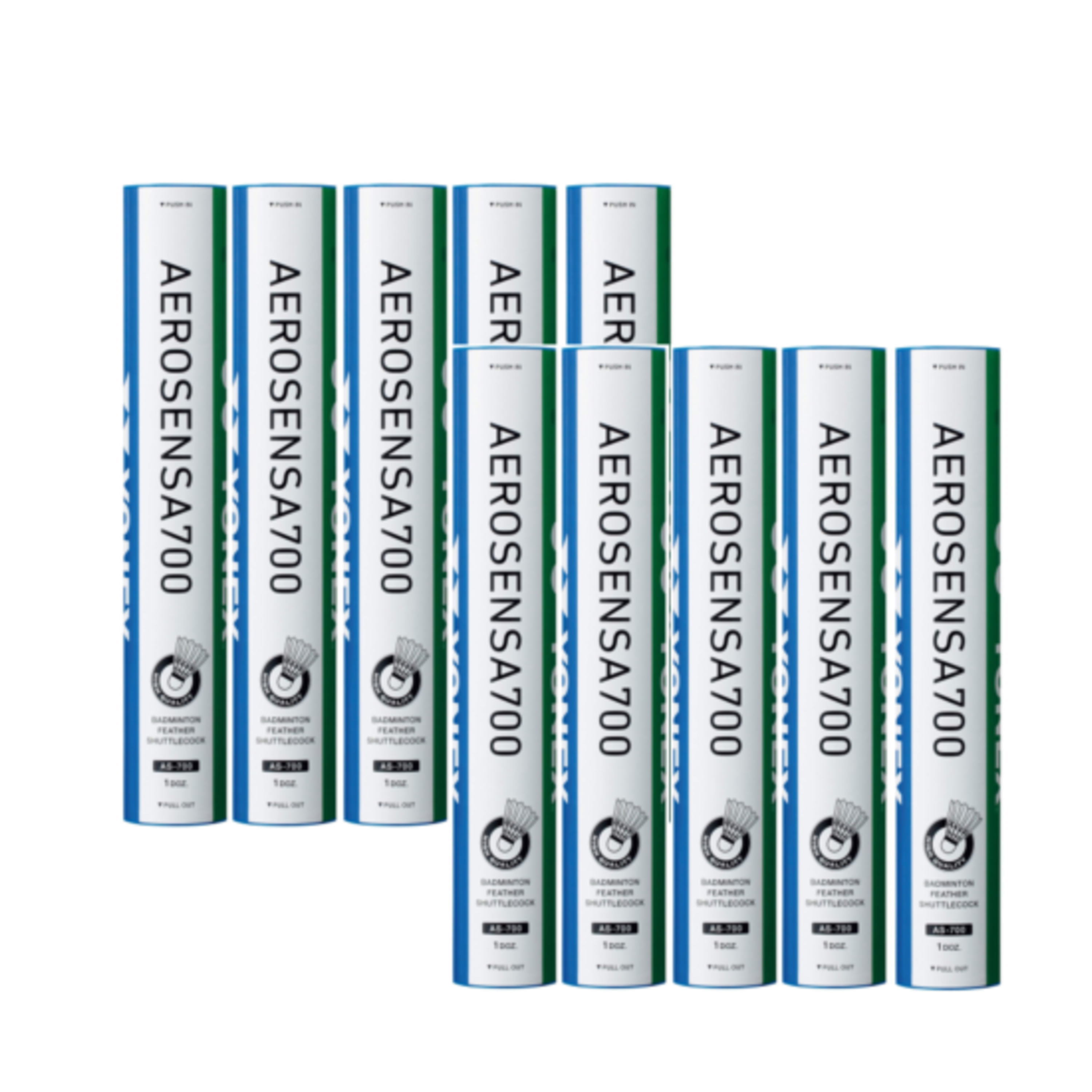 YONEX シャトルコック エアロセンサ700/AEROSENSA700[120球/10ダース