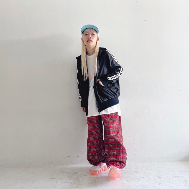 frankygrow】24FWOT-113 KUMA EMBROIDERY PATCH PE TRACK JACKET/BLACK