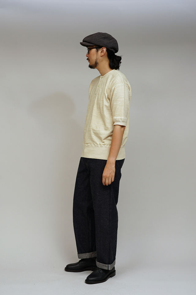 80500066004 Nigel Cabourn CASQUET - LINEN PIN OX ナイジェル