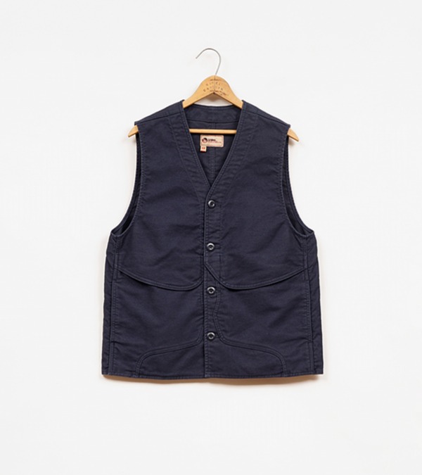 80511370000 Nigel Cabourn LYBRO V01-M WORK VEST MOLESKIN