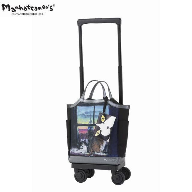 D-668 マンハッタナーズ (M18) ブラック <T2キャスター・4輪ストッパー