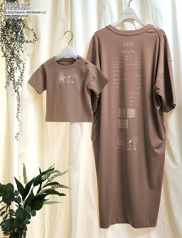 スウィートマミー × スヌーピーコラボ 素肌思いプリントT スヌーピー