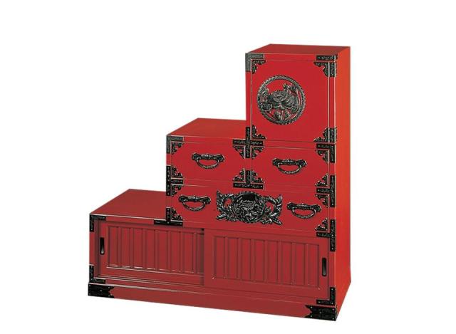 受注生産商品】仙台箪笥 三尺階段箪笥（右） KB-40R/KEB-40R/KR-40R