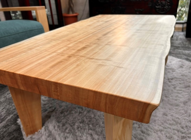 120巾ポプラ一枚板 センターテーブル 57677