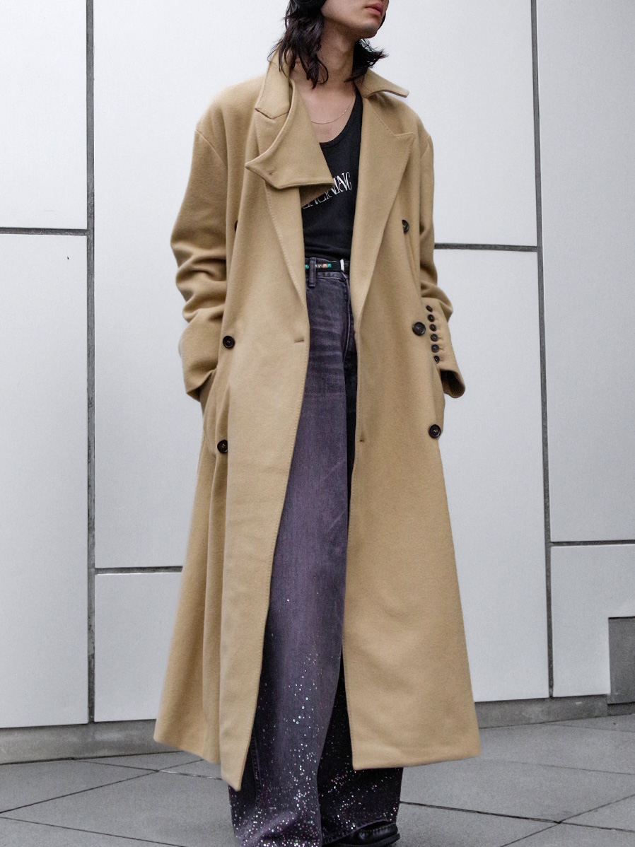MASU 24AW BAT COLLAR OVERCOAT サイズ44 MASU(エムエーエスユー)のBAT