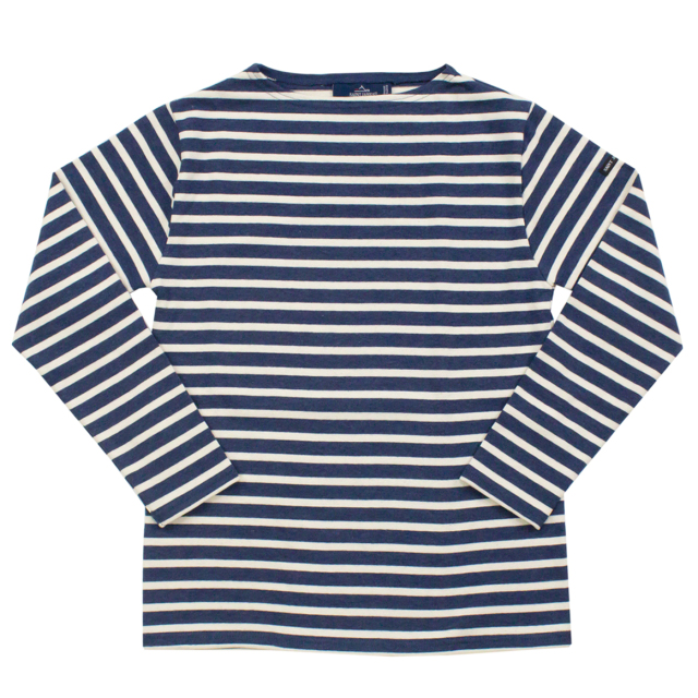 ウェッソン “ボーダー”［霜降りインディゴ/生成り]：セントジェームス