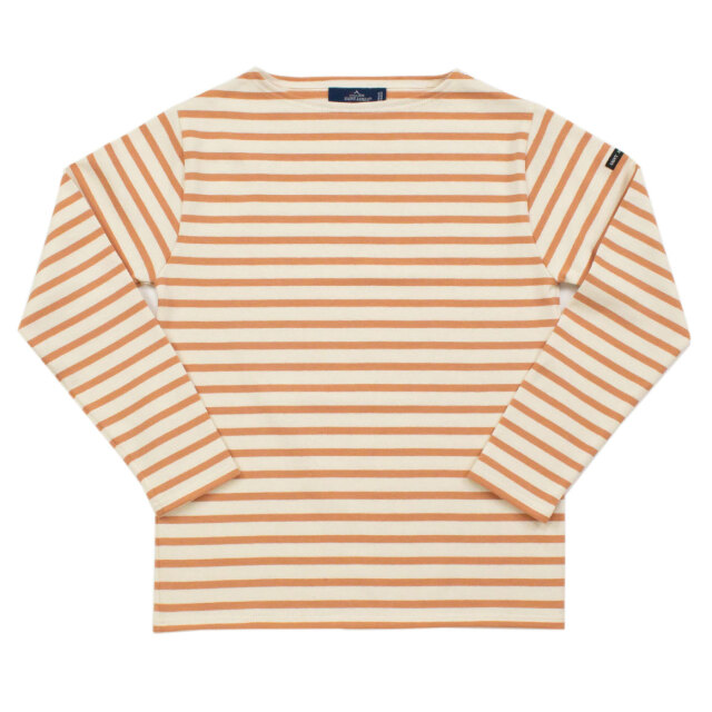 ウェッソン “ボーダー”［生成り/オレンジティー]：セントジェームス