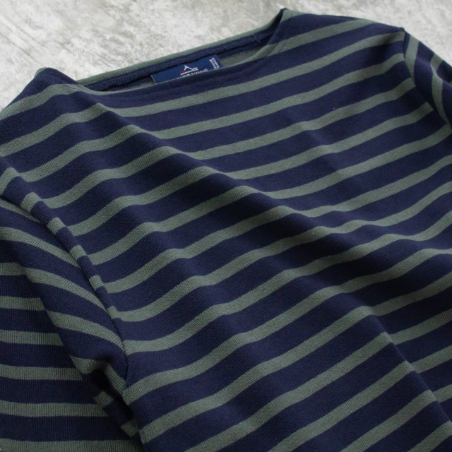 ウェッソン “ボーダー”［ネイビー/ベジタブルグリーン]：セントジェームス