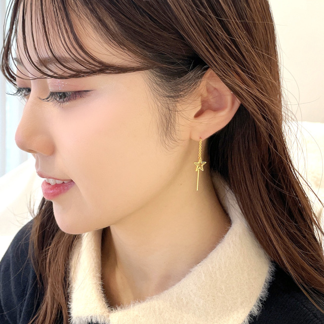 16G ］オールステンレス 素材が嬉しい！ゆらゆら揺れるスター 星